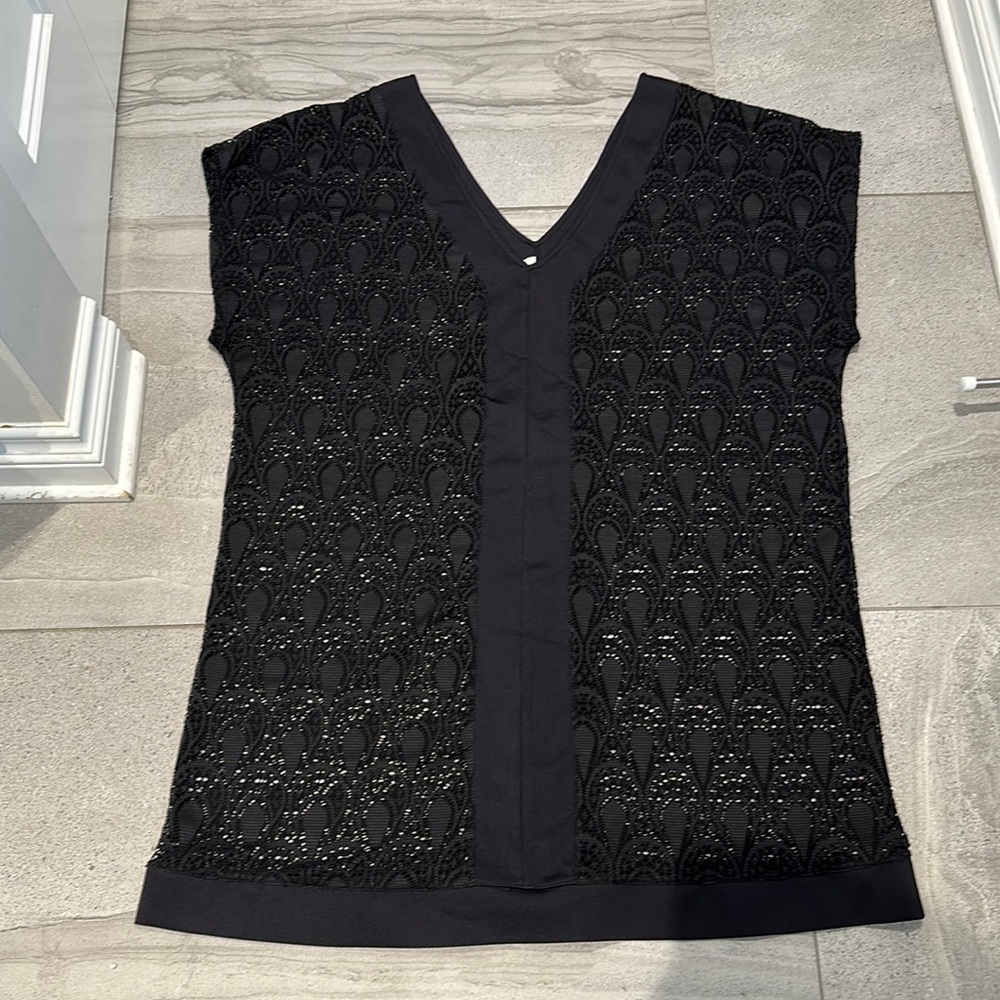 Black Crochet Bathing Suit Cover Up
